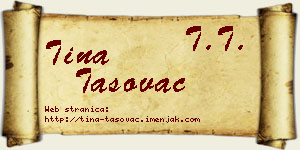 Tina Tasovac vizit kartica